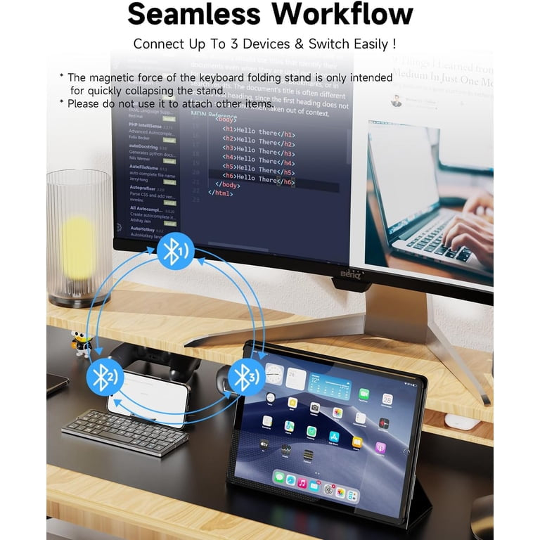 Foldable Bluetooth Keyboard