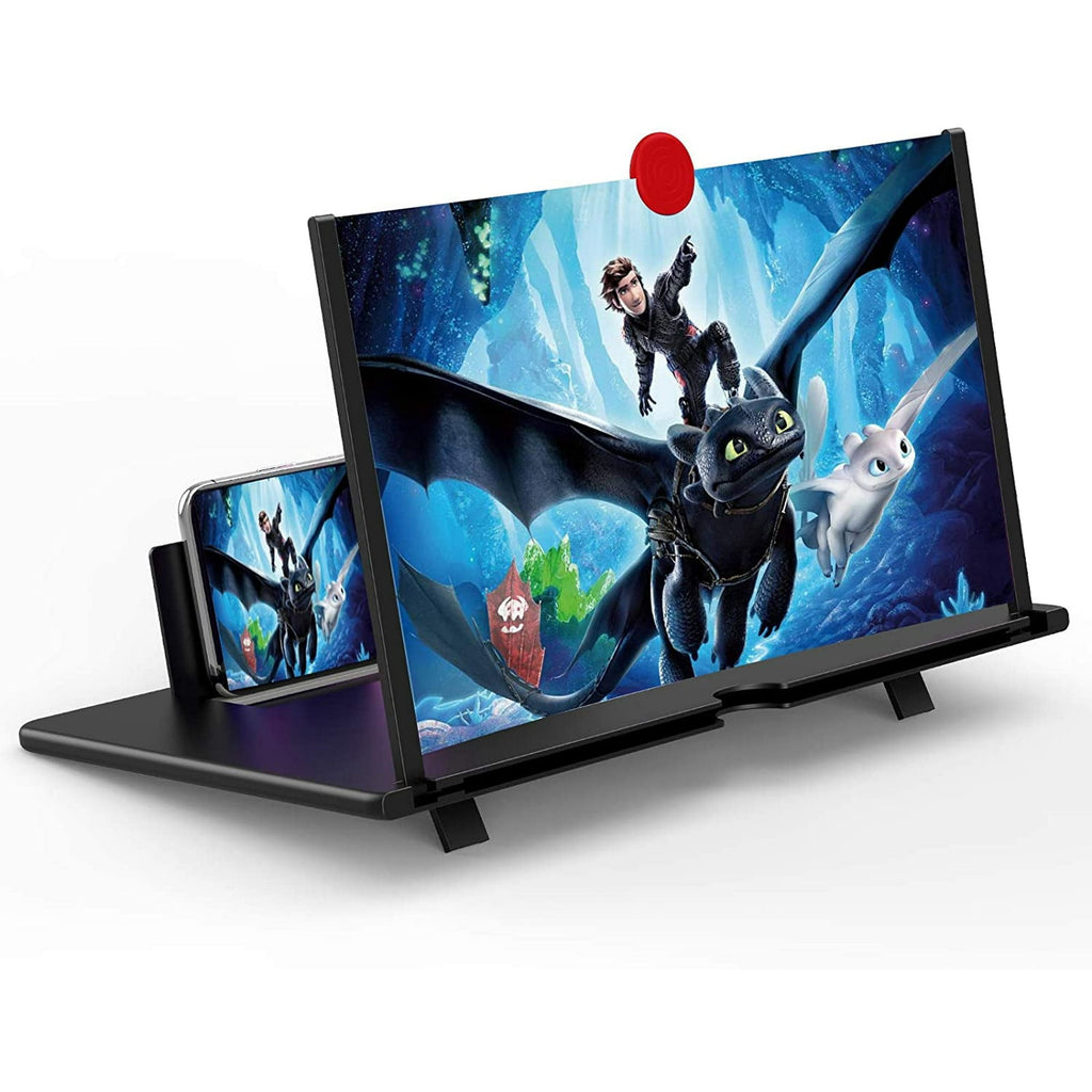 12" Screen Magnifier 3D HD Cell Phone Reizen Magnifying Enlarger Projector